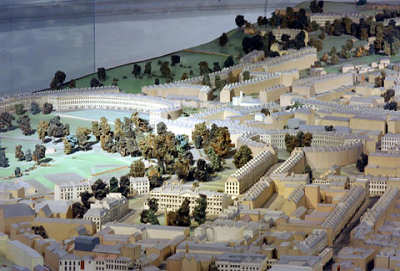 Building of Bath scale model of the city