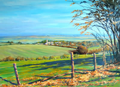 Painting of a Cotswold View