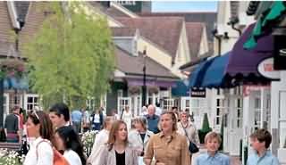 Bicester is probably best known for its modern "Bicester Village" shopping outlet