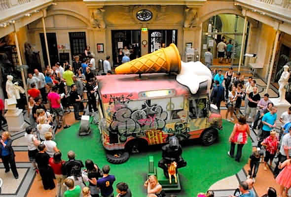 Banksy's Ice Cream Van at the Bristol Museum