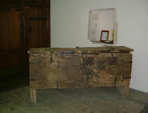 Ancient Wooden Chest at St. Mary's