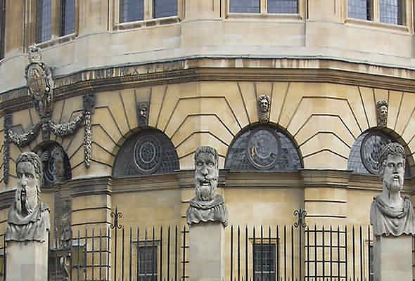 Close up of Sheldonian Theatre