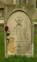 Stone in churchyard in honour of those that died - Click on the image to Enlarge