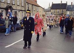 Mummers at the Cotswold town of Marshfield