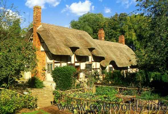 The thatched cottage of Anne Hathaway, William Shakespeare's wife