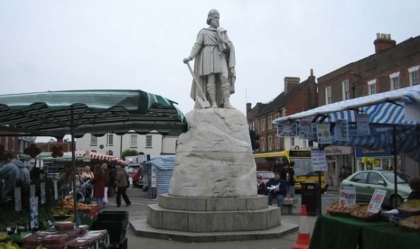 The Anglo Saxon King, King Alfred The Great at Wantage in Oxfordshire