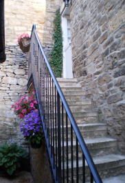 Steps leading to The Hay Loft