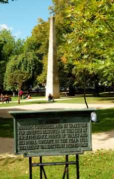 Obelisk in Queen Square in honour of the then Prince of Wales