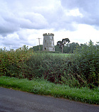 The castellated Round House at the village of Siddington near Cirencester