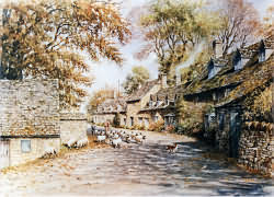 Autumn in the Cotswolds at the village of Snowshill
