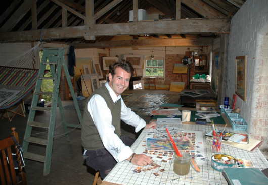 Jeremy Houghton in his studio