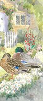 Watercolour of ducks