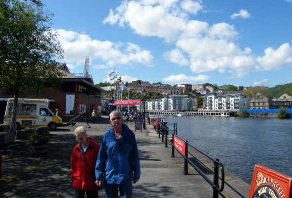 Image of the walkway alongside the harbour
