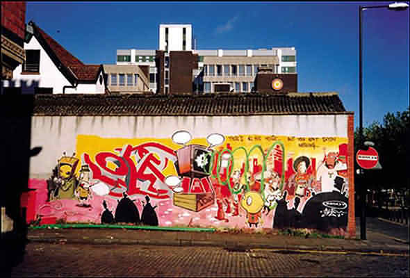 Graffiti Street art in Bristol 