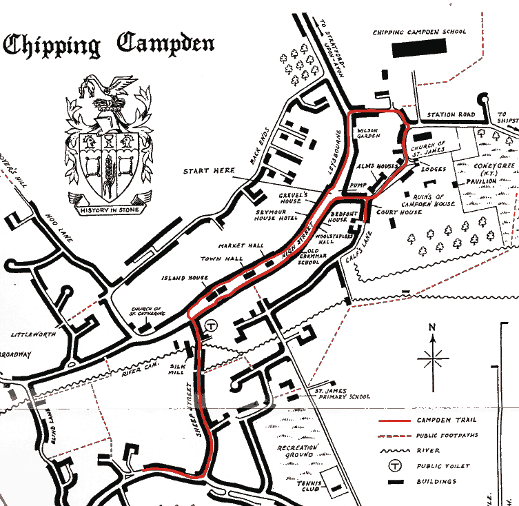 Chipping Campden Town Map