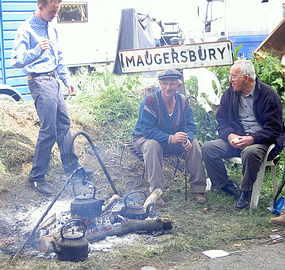 Boiling the kettle over an open fire