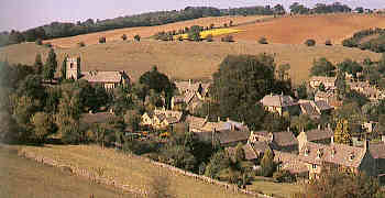 Village in a valley