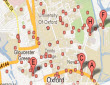 Location map of Oxford Colleges