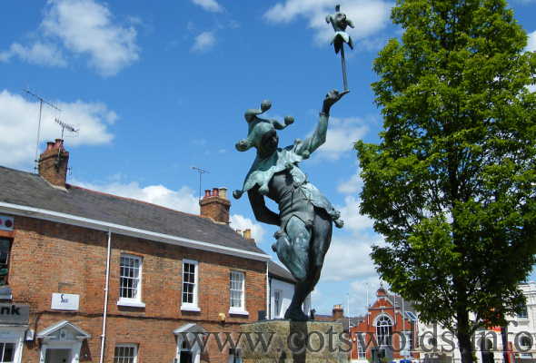 Statue of the Jester, Touchstone, on Henley Street