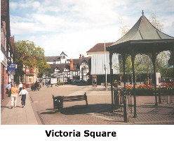 Victoria Square in Droitwich town
